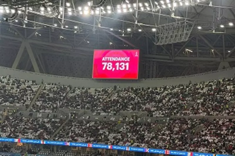 رقم غير مسبوق.. حضور جماهيري ضخم في مبارة المغرب والسعودية بكأس العرب